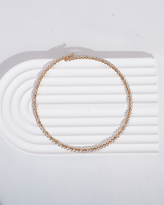 Rome Gold Choker Kolye